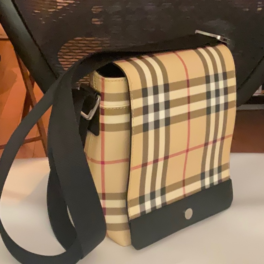 Authentic Vintage Burberry London Check Crossbody Shoulder Bag